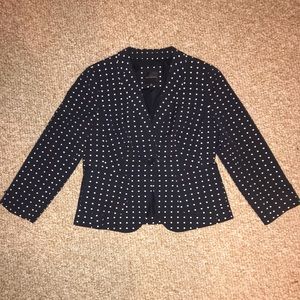 The Limited Polka Dot Navy Blazer - Medium